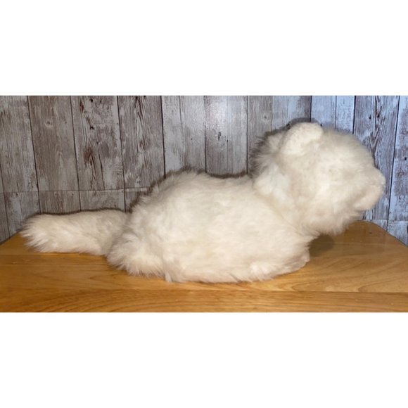 Vintage Russ Berrie Nikki Kitty Cat White Plush Persian Green Eyes Stuffed Toy - Picture 4 of 7